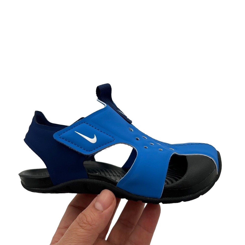 Nike Toddler Boys Closed Toe‎ Sandals Size 9 Blue Black Lightweight Quick Drying - Picture 2 of 16